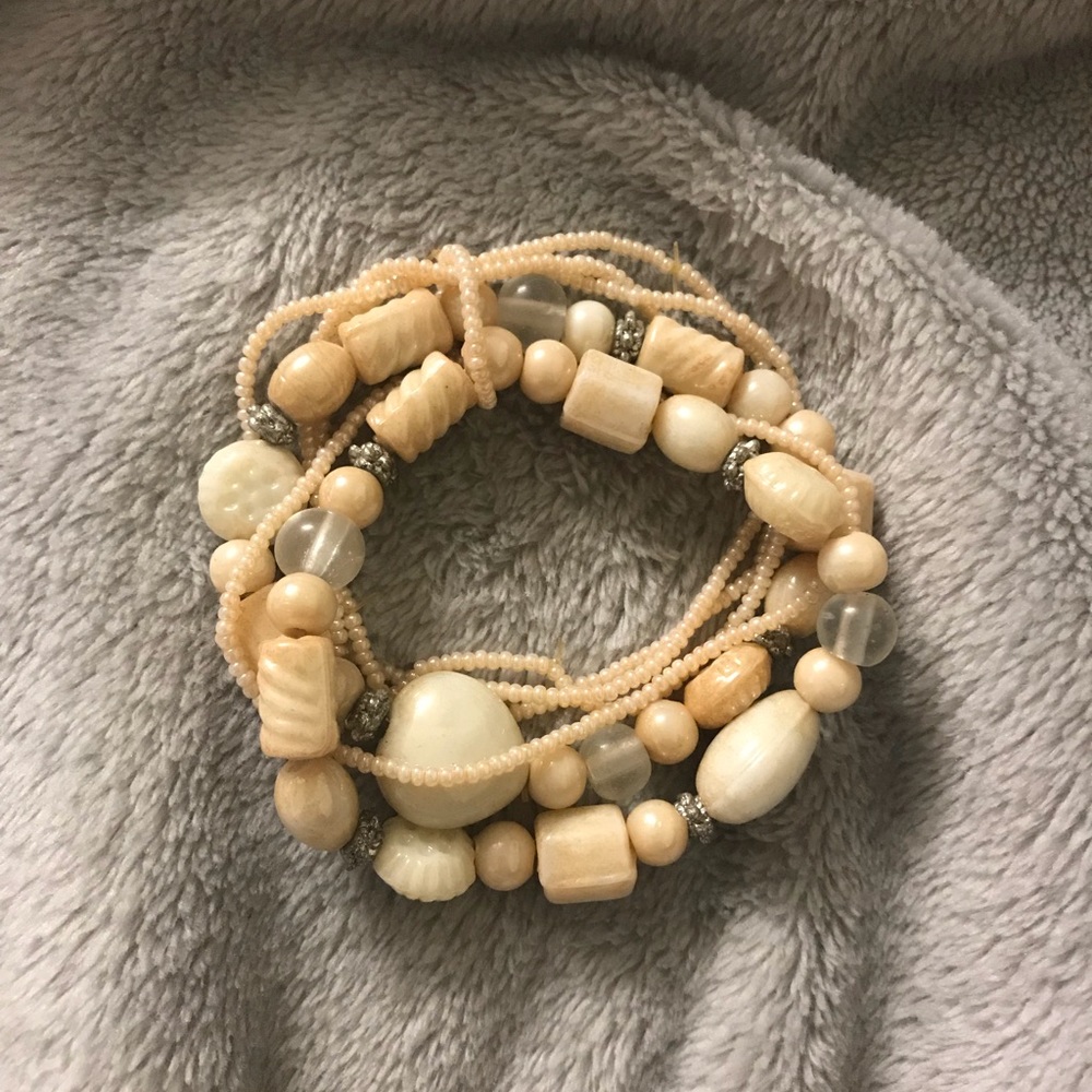 Multiple Strands of Bracelets Attached